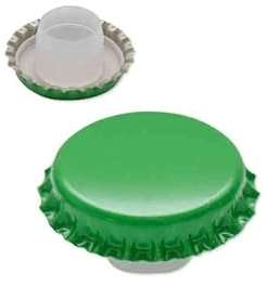 Emporio enologico vesuviano Tappo Corona Gigante 29mm bidule Lungo Confezione 100 Pz (Verde)