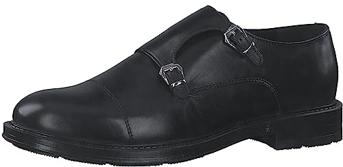 MARCO TOZZI by Guido Maria Kretschmer Scarpe Eleganti Uomo Double Monkstraps in Pelle con Fibbie, Nero (Black), 45 EU