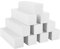 Sibba 10 Teiliger Nagelpufferblock professionelle Maniküre Pediküre Salon Nail Art Tipps Fingerwerkzeug Nagelschleifblock-Set für natürliche Acryl Gelnägel abgestorbene Haut Maniküre-Werkzeuge (Weiß)