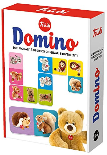 Trudi Domino Due Modalità Di Gioco Originali E Divertenti It54723 Gioco Educativo Per Bambini 3-6 Anni Made In Italy