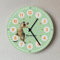 Kinder Wanduhr mit Name Kinderzimmer Dinosaurier 12/24 Stunden Mädchen Jungen Uhr 25 cm Uhrzeit lernen