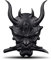 Oni Samurai 3D Metall Autoaufkleber, Samurai Aufkleber Auto, Totenkopf Emblem Abzeichen. Autoaufkleber Aufkleber Dekoration Für Auto Emblem, Motorrad Handy, Laptop, Notebook,2