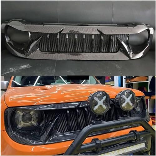 Griglia Anteriore Dell'auto Del Rene Anteriore per Jeep Renegade 2019 2020 2021, Griglia Del Radiatore Sportiva Accessoria