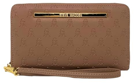 Steve Madden BSTACKED Geldbörse mit umlaufendem Reißverschluss (True Cognac), True Cognac, Einheitsgröße, Steve Madden Handgelenk