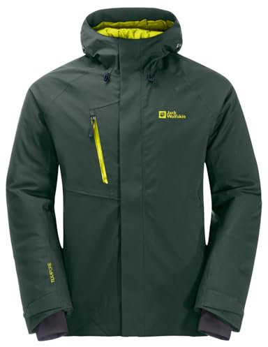 Jack Wolfskin Herren Troposphere Ins Jkt M, Black Olive/Firefly, XL EU