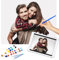 Eigenes Bild Personalisiert Foto Malen nach Zahlen für Erwachsene und Kinder, Malen-nach-Zahlen-Set Geschenke Kits für Mama, auf Leinwand mit Pinseln, 40 x 50 cm Ohne Rahme