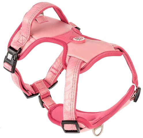 Max & Molly Sport Hundegeschirr Sehr Grosse Hunde mit Gotcha! Smart ID Sicherheitsanhänger, Matrix 2.0 Rose/XL, Geschirr Hund Gepolstert & Reflektierend - Komfort für deinen treuen Begleiter