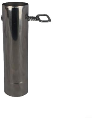 HEIBTENY Tubo de horno de acero inoxidable, tubo de chimenea, estufa de leña, tubo para ahumar, chimenea, tienda exterior, 22 x 6 x 6 cm
