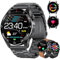 LIGE Smartwatch Herren 1.43''AMOLED Smartwatch Mit Telefonfunktion Fitnessuhr 100+Sportmodi/5ATM, Militärs Smart Watch Kompatibel Mit iOS Android 400mAh Batterie 2024