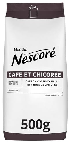 NESTLÉ NESCORÉ - Café Chicorée Soluble et Fibres de Chicorée - 500g
