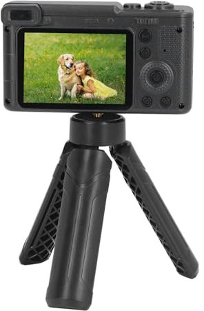 Bewinner Appareil Photo Numérique 4K HD - Étui Vintage 2,4 1080p, Zoom 8X, Double Caméra Avant/Arrière, Caméra Vlog Colorée pour Étudiants et Photographes