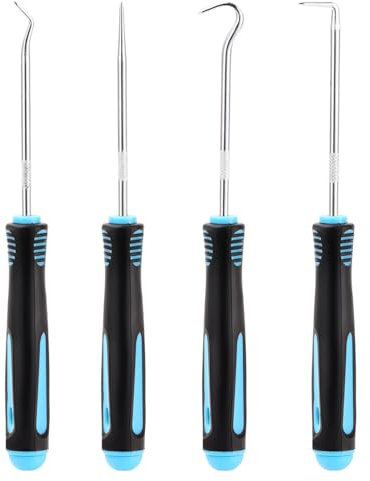 Arcjunys Pick Set Hook and Pick Set Snap on Tools Hook Tool Pick Tool Set for Car Pick Tool Set for Auto Oil Seal Separating Wires O Ring Seal Gasket 4 Pcs