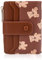 Portefeuille fin et mignon en forme d'ours pour filles – Portefeuille de poche avec fenêtre pour carte d'identité, porte-monnaie, petit porte-monnaie, marron, 4.96 inch, Moderne