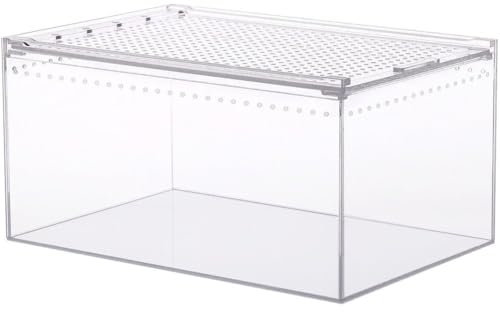 Fituenly Reptilien-Terrarium-zuchtbox, Transparenter Acryl-futterkäfig, Lebensraum, Insekten-futterbox Für Spinne, Eidechse, Skorpion