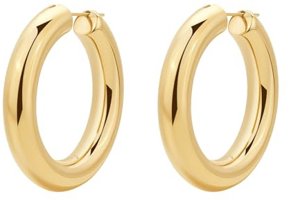 Brosway AURA Creolen für Damen – Ohrringe aus Edelstahl, Gold, 2,5 cm, BAU23