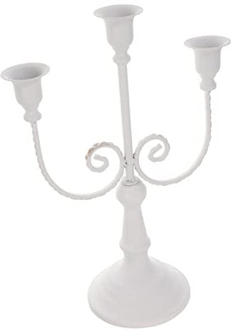 VINTORKY Large Silver Candlestick Set Multi-head Candelabra Elegant European Style for Party Wedding Dec