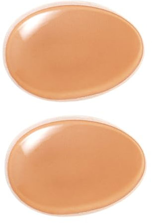 Veemoon Male Chest Muscle Pads Adhesive Silicone Invisible Fake Chest Stickers Reusable Khaki M-l Size for Men Bodybuilding and Daily Wear