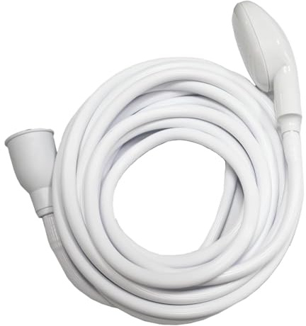 Puthernm 5m/16.4ft Garden Sink Rubber Hose Portable Faucet Sprayer Shampoo Sprayer Handheld Shower Head Hose