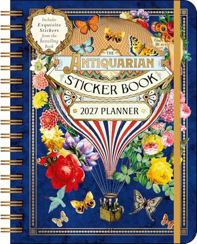The Antiquarian Sticker Book 2027 Monthly/Weekly Planner Calendar
