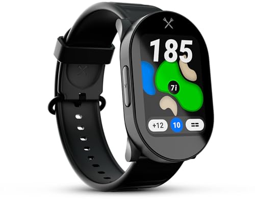Blue Tees Golf Playmaker+ GPS Golf Watch with AMOLED Touch Screen Display | 42,000+ Preloaded Courses, Advanced Shot Tracking & Dynamic GPS Distances, Real Time Weather & Course View, IP67 Waterproof