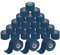 ALPIDEX 24 Rollen Kinesiologie Tape 5 m x 5,0 cm Viele Farben Anwendungsbroschüre Elastisch Wasserfest Hautfreundlich Physio Muskel Tape Set, Farbe:dunkelblau