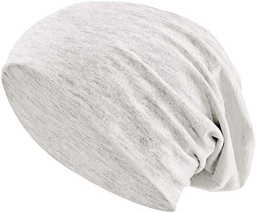 Balinco - Beanie Mütze für Damen & Herren aus 100% Jersey-Baumwolle – Flexibler Slouch Hat für Frühling, Herbst & Winter – Lange Baumwollmütze in versch. Farben – Kopfbedeckung Unisex modisch & bequem