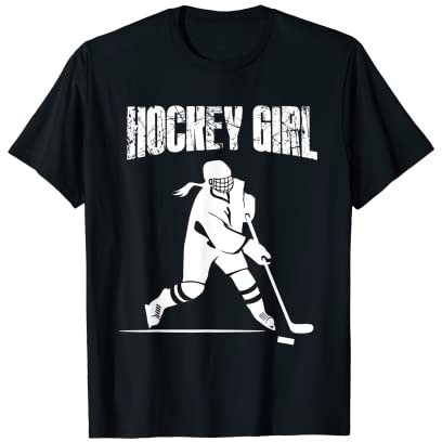 Eishockey Mädchen Icehockey Girl T-Shirt T-Shirt