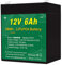 TalentCell 12V 6Ah LiFePO4 Battery Pack LF4011, 2000 Cycles Rechargeable 12.8V 76.8Wh Lithium Iron Phosphate Battery