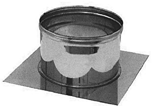 Plaque de base en acier inoxydable pour cheminée (DN 130)