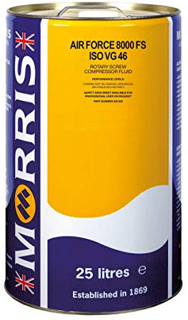 Morris Air Force 8000 FS ISO VG 46 Compressor Oil - 25 litres