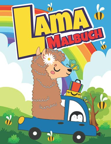 Lama Malbuch: Für Kinder von 4 bis 8 Jahren (Deutsche Ausgabe) (The Second Schule Malbücher)