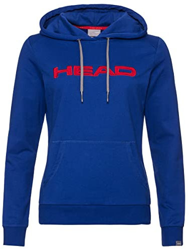 HEAD Femme Club Rosie Hoodie Femme Jacket, Bleu Roi/Rouge, 3XL EU