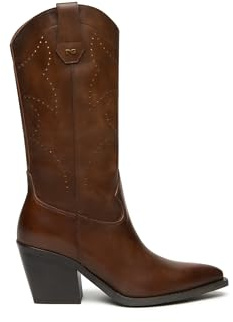 Nero Giardini I513921D Stivali Donna in Pelle - Beige 36 EU