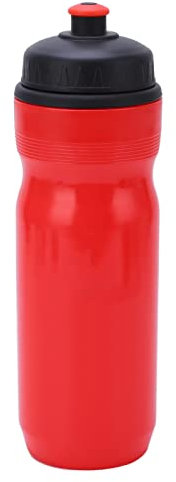 Serlium Wasserflasche Sport, Wasserflasche LDPE Tragbares Mundstück Design Sportkessel Zum Reiten Im Freien Fitness(Rot)