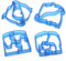 TNSLAND Brot Ausstecher für Kinder, 4 Stücke Sandwich Ausstecher, Ausstecher, Dinosaurier Delfin Jigsaw Elefant Ausstecher, Ausstechformen Kinder Brot und Gemüse, für Brot, Sandwich, Kekse, Obst
