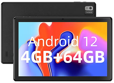 SGIN 10.1 Zoll Tablet 4GB RAM 64GB ROM (TF Espandibile 256GB), 1280 x 800 IPS HD, Android 12 Octa Core 2.0GHz, WiFi, GPS, Battery 6000 mAh, 2,4G /5G WiFi, GPS, TF erweiterbar bis zu 128 GB