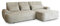 Robin Inspire Ecksofa Mit Schlaffunktion Bettkasten L Form Sofa Eckcouch Schlafcouch Freistehend Rechts Aldo Elfenbein 266 x 160 x 87 cm