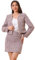 Allegra K Damen Karierte Tweed-Outfits mit Offener Vorderseite Kurzer Blazer Jacke Rock Pink Lila L
