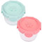CRILSTYLEO 2pcs Bol Alimentaire Bébé Récipient Couvercle En Verre Bol À Vapeur Pour Œufs
