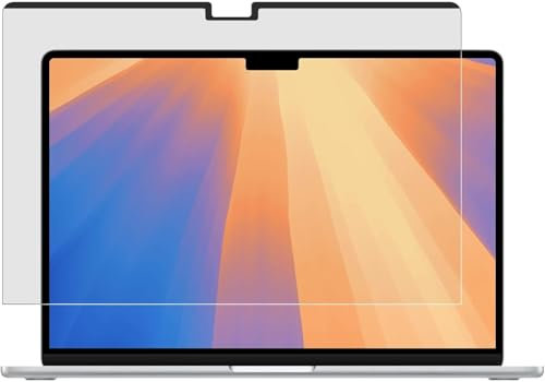 ZOEGAA 360° Magnetischer Blickschutzfolie für MacBook Air 13,6 Zoll(2021-2025,M2 M3 M4), Vierseitig Sichtschutzfolie, Abnehmbarer Anti-Blaulicht Laptop Privacy Screen Sichtschutz Blickschutzfilter