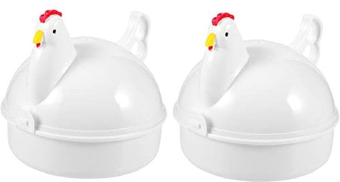 FUNOMOCYA 2pcs Egg Steamer Air Fryer Ninja Cookers Pan Griddle For Air Fryer Oven Maker Machine Eggs Egg Blue Commercial Egg Cooker Yolk Mixer Dash Air Fryer Lid Metal