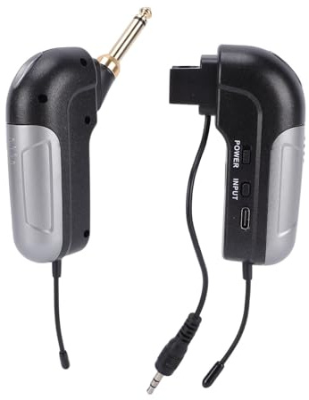 SIXRUN Microfonico per Violino Wireless con Pickup per Violino con Trasmettitore e Ricevitore a Clip in ABS Portata 30 M 48 KHz 24 Bit Basso Ritardo per Performance Sul Palco Dal e Prove