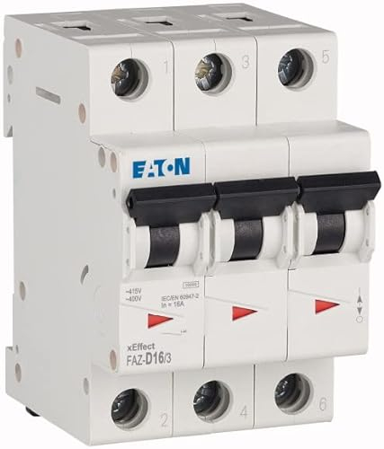 Eaton (Moeller) disjoncteur faz-d16/3 D 16 A, 3P Disjoncteur