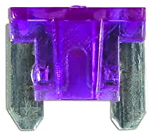 Connect 30436 Low Profile Mini Blade Fuse 3A Violet 25pc