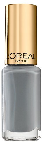 L'Oréal Paris Color Riche Le Vernis Nagellack Grau/Glänzender Farblack in sanften Grau mit integriertem Überlack / 604 Metropolitan/Set 3 x 5ml