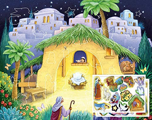 Vermont Christmas Company Kinder Kalender Krippen Aufkommen mit Aufklebern