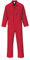 Portwest C813 Men's Liverpool Work Overalls Protective Boiler Suit Polycotton Coveralls Durable Workwear for Mechanics Warehouse Garages DIY Red, Large