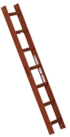 Euroline Alu-Dachauflegeleiter für Kaminkehrer rot 1x7 Sprossen-Länge 2,00 m 3220107