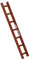Euroline Alu-Dachauflegeleiter für Kaminkehrer rot 1x7 Sprossen-Länge 2,00 m 3220107