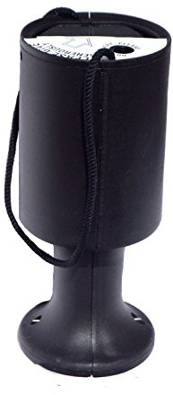 PDK Charnwood Round Handheld Plastic Charity Collection Box - Black